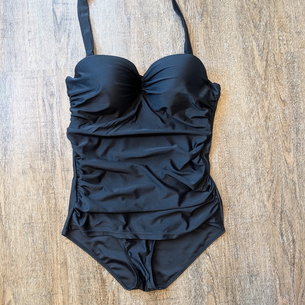 Classic Black One-Piece Swimsuit